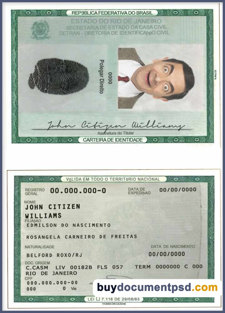 Buy Brasil ID Template