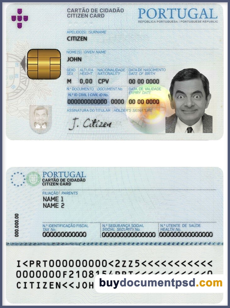 Buy Portugal ID Template