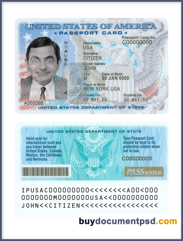 Buy SSN USA Social Security Number Template
