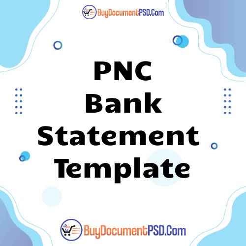 Buy PNC Bank Statement Template