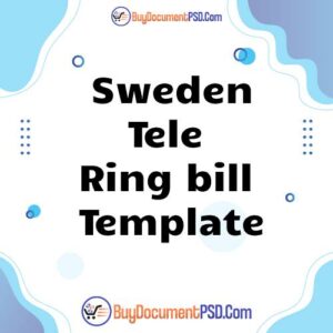 Buy Sweden Tele Ring bill Template