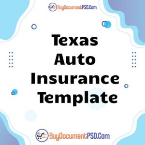 Buy Texas Auto Insurance Template