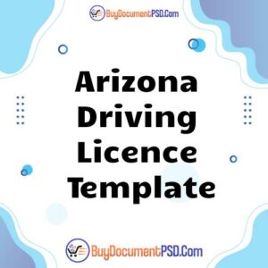 Buy Arizona Driving Licence Template