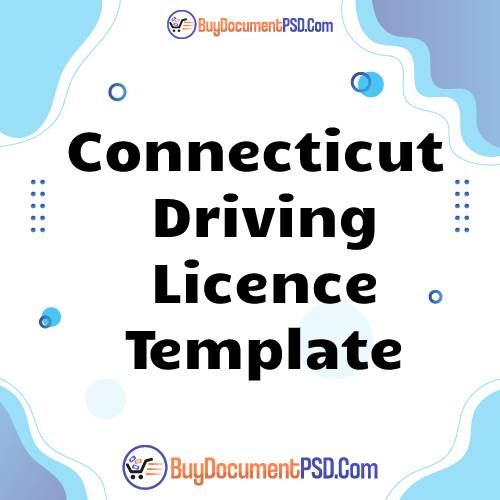 Buy Connecticut Driving Licence Template