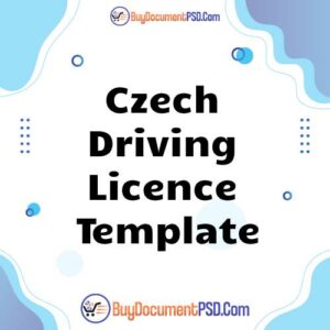 Buy Czech Republic, Czechia Driving Licence Template