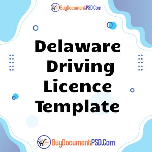 Buy Delaware Driving Licence Template