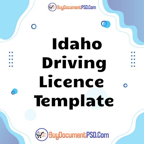 Buy Idaho Driving Licence Template