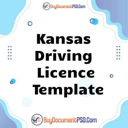 Buy Kansas Driving Licence Template
