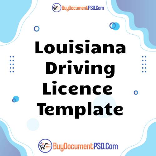 Buy Louisiana Driving Licence Template