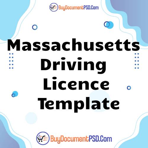 Buy Massachusetts Driving Licence Template