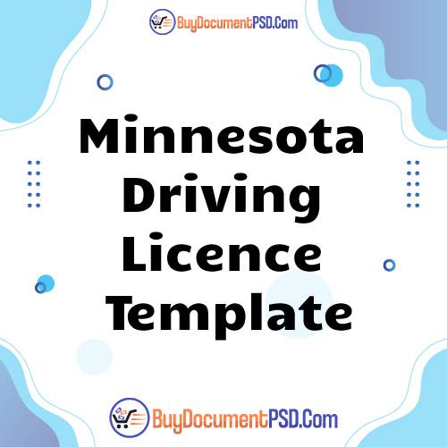 Buy Minnesota Driving Licence Template