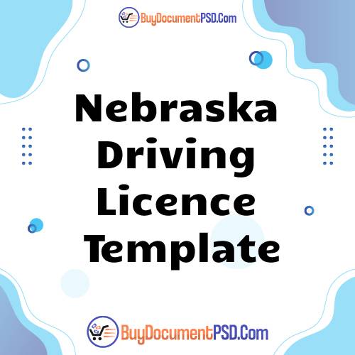 Buy Nebraska Driving Licence Template