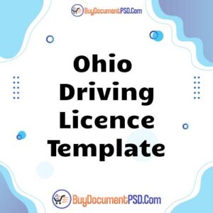 Buy Ohio Driving Licence Template