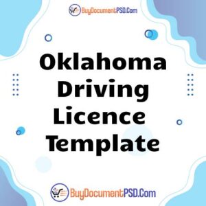 Buy Oklahoma Driving Licence Template
