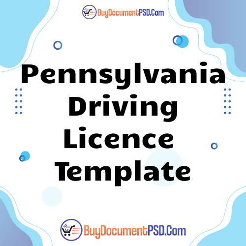 Buy Pennsylvania Driving Licence Template