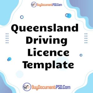 Buy Queensland Driving Licence Template