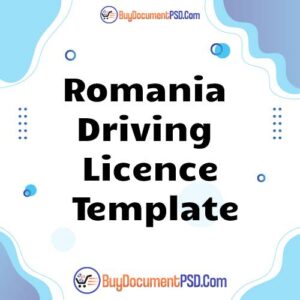 Buy Romania New Driving Licence Template
