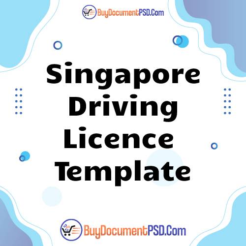 Buy Singapore Driving Licence Template