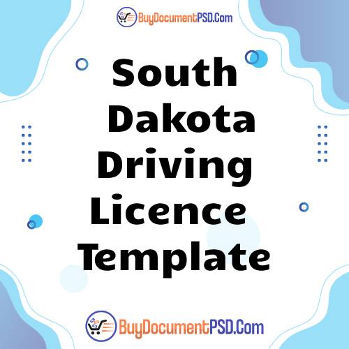 Buy South Dakota Driving Licence Template