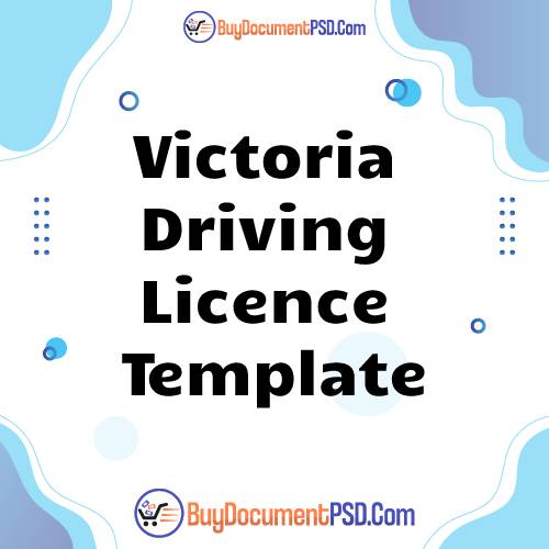 Buy Victoria Driving Licence Template