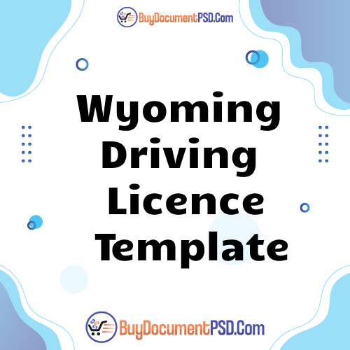 Buy Wyoming Driving Licence Template