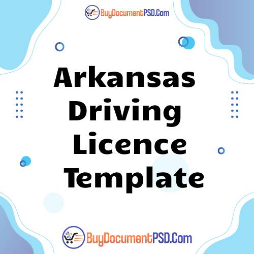 Buy Arkansas Driving Licence Template