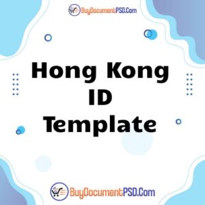 Buy Hong Kong ID Template