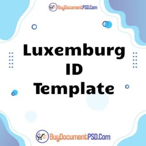 Buy Luxemburg ID Template