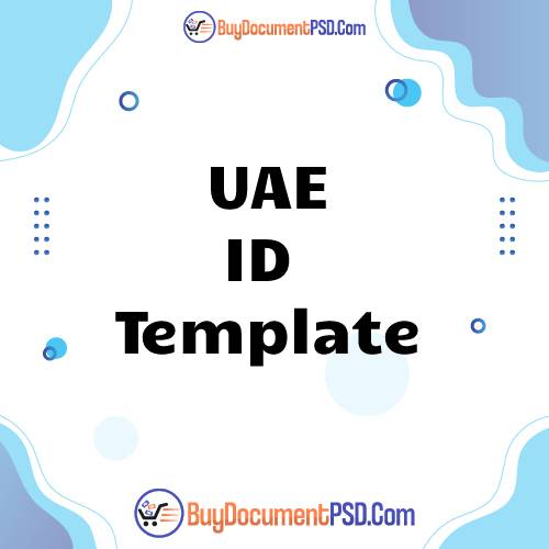 Buy UAE ID Template