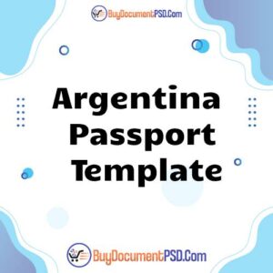 Buy Argentina Passport Template