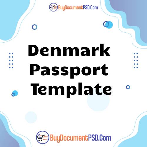 Buy Denmark Passport Template