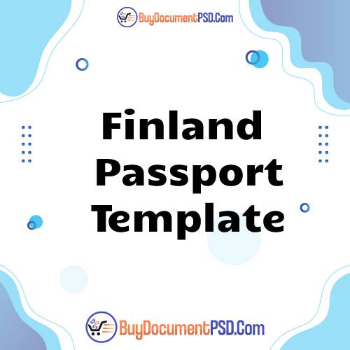 Buy Finland Passport Template