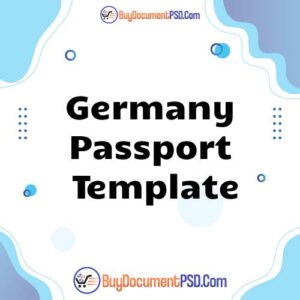 Buy Germany Passport Template