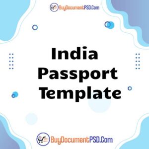Buy India Passport Template