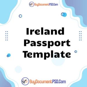 Buy Ireland Passport Template