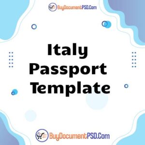 Buy Italy Passport Template