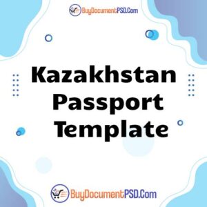 Buy Kazakhstan Passport Template