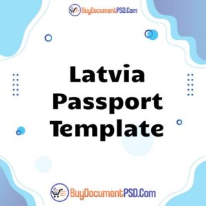 Buy Latvia Passport Template