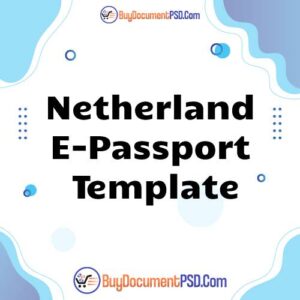 Buy Netherland E-Passport Template