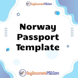 Buy Norway Passport Template