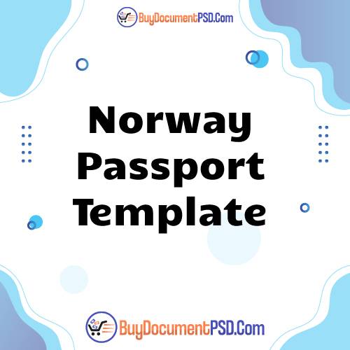 Buy Norway Passport Template