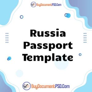 Buy Russia Passport Template