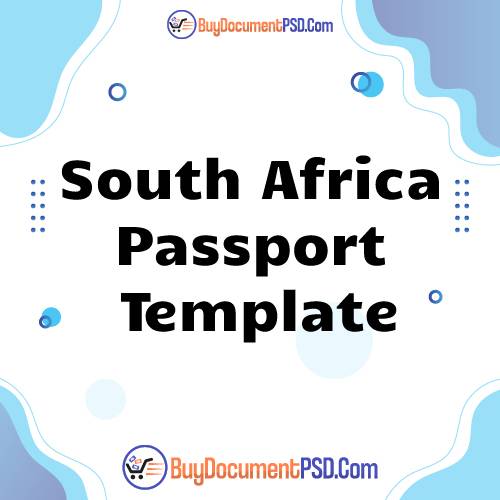 Buy South Africa Passport Template