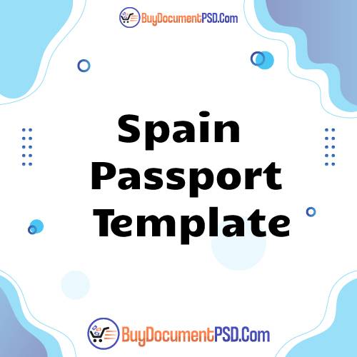 Buy Spain NEW version Passport Template