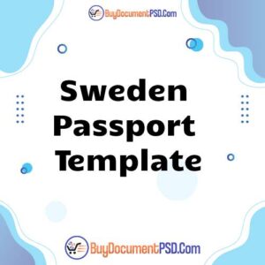 Buy Sweden Passport Template