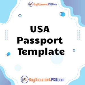 Buy USA Passport Template