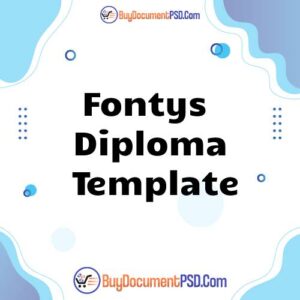 Buy Fontys Diploma Template